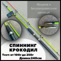 Удилище Crocodile "Крокодил" 100-250g 2,4 м зеленый