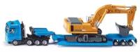 Модель тягача MAN TG-A с экскаватором Liebherr Siku,1:87