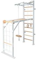 Детский спортивный комплекс PERFETTO SPORT ""Scala in legno 2"" bianco-naturale PS-118