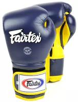 Боксерские перчатки Fairtex Boxing gloves BGV9 Blue/Yellow 16 унций