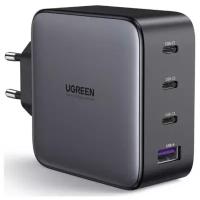 Сетевое зарядное устройство Ugreen USB A + 3 USB C 100W GaN Tech Fast Charger