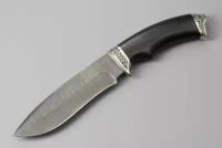 Нож "Скиф" (дамасская сталь, литье, черное дерево)