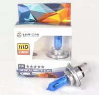 Лампа галогенная h4 12v 60/55w p43t crystal white (4300k) (коробка 2 шт.)