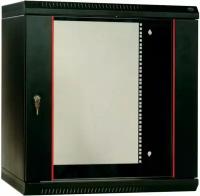 Коммутационный шкаф ЦМО ШРН-Э-18.650-9005 напольный, стеклянная передняя дверь, 18U, 600x930x650мм