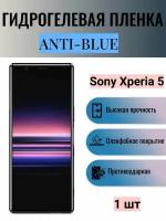 Гидрогелевая защитная пленка Anti-Blue на экран телефона Sony Xperia 5 / Гидрогелевая пленка для сони икспериа 5