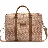 Сумка Guess G CUBE Bag для ноутбуков 15-16 дюймов, коричневая