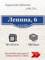 Адресная табличка на дом синяя 800х225 для улицы