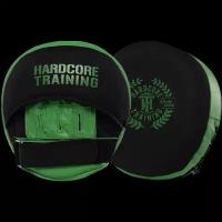 Профессиональные тренерские лапы для бокса Hardcore Training Air Pads Green