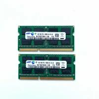 Оперативная память SODIMM Samsung DDR3 4GB 1333Мгц 2Rx8 PC3-10600 для ноутбука 2шт