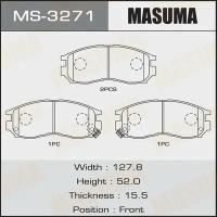 Колодки дисковые Masuma AN-312K (1/12), MS3271 MASUMA MS-3271