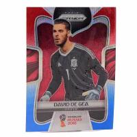 Коллекционная карточка Panini Prizm FIFA World Cup Russia 2018 #198 David De Gea - Red Blue Wave S0321