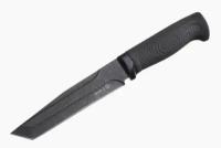Нож разделочный туристический АРГУН-2 черный, сталь AUS-8, рукоять Эластрон