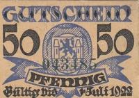 Германия (Веймарская Республика) Виттинген 50 пфеннигов 1922 г