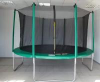 Батут Trampoline Big 12 ft (3,7 м) с сеткой (Зеленый)