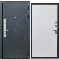 Дверь входная металлическая DIVA ДХ-26 2050x860 Правая Гранит лава оникс - Д11 Белый софт, тепло-шумоизоляция, антикоррозийная защита для квартиры