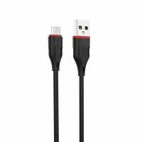 Кабель BOROFONE BX17 Enjoy, USB - microUSB, 1 м, черный