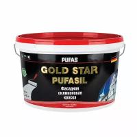 Фасадная краска Пуфас GOLD STAR PUFASIL силиконовая Основа D мороз. (10л=14,9кг)