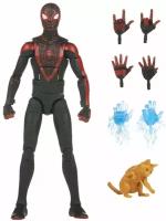 Фигурка Hasbro Marvel Legends Series: Майлз Моралес с Котом (Miles Morales With Cat) Человек-паук 2 (Spider-Man 2) (F7056) 18 см