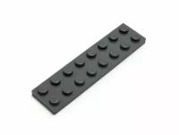 LEGO Пластина 2 x 8, темно-серый (3034 / 4210997) набор из 50 шт