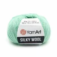 Пряжа 10 шт YarnArt Silky Wool мятный (340)