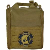 Аптечка Большая Rhino Rescue IFAK-Drop Leg First Aid Pouch HWJB0016 тактическая медицинская укомплектованная первой помощи легкая второй эшелон