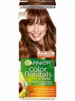 Гарньер Color Naturals Крем-краска для волос стойкая тон 6.34 карамель с маслами оливы, авокадо, ши, клюквы и арганы 112мл / уход за волосами