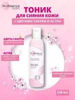 Bioessence Увлажняющий тоник для сияния кожи с цветами сакуры и астрой, 220 мл