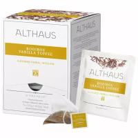 Чайный напиток травяной Althaus Rooibush Vanilla Toffee Pyra Pack в пирамидках, 15 шт