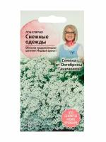 Алиссум (лобулярия) Снежные одежды 0,2 г, семена однолетних цветов для сада дачи и дома, однолетние цветы для балкона для горшков, для выращивания