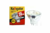 Лампа галогеновая сетевая 35W D=51 220V GU5.3 С рефлектором 94205 NAVIGATOR