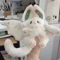 Мягкая игрушка летучая мышь кролик с крыльями 30 см