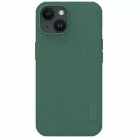 Накладка Nillkin Frosted Shield Pro пластиковая для iPhone 15 Green (зеленая)