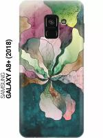 GOSSO Ультратонкий силиконовый чехол-накладка для Samsung Galaxy A8+ (2018) с принтом "Прекрасные цвета"