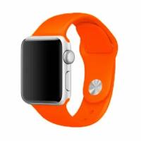 Ремешок силиконовый Sport Band для Apple Watch 38/40/41 mm. Оранжевый