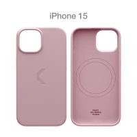 Силиконовый чехол COMMO Shield Case для iPhone 15, с поддержкой беспроводной зарядки, Dusty Pink