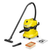 Строительный пылесос Karcher WD 4 V-20/5/22 1000Вт (уборка: сухая/сбор воды) желтый