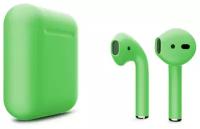 Беспроводные наушники Apple AirPods 2 Color (без беспроводной зарядки чехла), салатовый матовый