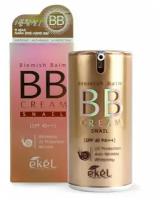 Ekel ВВ крем с экстрактом улитки для лица / BB Snail Cream SPF 21 Whitening Anti-Wrinkle Sun Protector 50+/PA (Pump), 50 мл