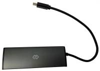 USB-хаб Digma HUB-4U3.0-UC-G grey