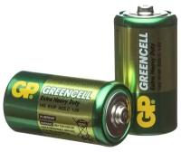 Батарейка C GP R14-2P, 1.5В, цвет: зелёный, (2/24/480)