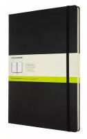 Блокнот Moleskine Classic A4, 192 стр, черный, нелинованный