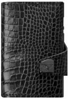 Кожаный кошелек TRU VIRTU CLICK&SLIDE Croco, цвет Черный крокодил (CL-cr-black)