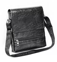 Планета кошельков. Мужская сумка планшет "Status Bags". Размер: 26х23 см. Цвет: черный