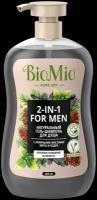 BioMio Натуральный гель-шампунь для душа BioMio 2-IN-1 For Men с эфирными маслами мяты и кедра