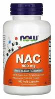 Аминокислотный комплекс NOW NAC 600 mg, нейтральный, 100 шт