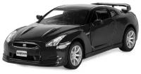 Машинка 2009 Nissan GTR R35 черная металл инерция Kinsmart