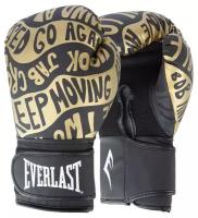 Перчатки тренировочные Everlast Spark 12oz черный/золотой