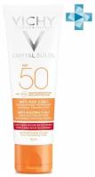 Крем для тела Vichy Capital Ideal Soleil 50 мл антивозрастной 3 в 1 SPF50 с антиоксидантами