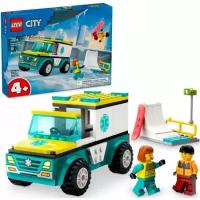 Конструктор Lego ® City 60403 Скорая помощь и сноубордист