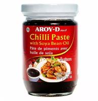 Паста чили с соевым маслом Chilli Paste with Soya Bean Oil Aroy-D 260 гр